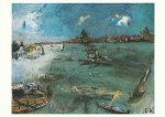 Kokoschka Oskar; Venedig - Boote an der Dogana , 1924
