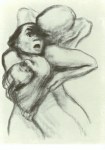 Kollwitz Käthe; Frau wird vom Tod gepackt , 1934/37