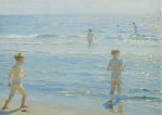 Krøyer Peter Severin; Badende Knaben. Sonnenschein. Skagen , 1892