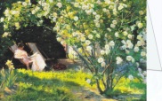 Krøyer Peter Severin; Rosengarten (oder: Die Frau des Malers im Garten in Skagen) , 1893