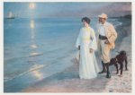 Krøyer Peter Severin; Sommerabend am Strand von Skagen. Der Künstler und seine Frau , 1899