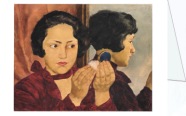 Laserstein Lotte; Russisches Mädchen mit Puderdose , 1928