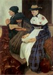 Leibl Wilhelm; Drei Frauen in der Kirche , 1878/82