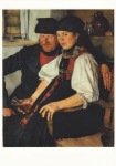 Leibl Wilhelm; Älterer Bauer und junges Mädchen; Das ungleiche Paar , 1876/77