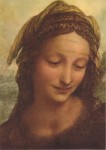 Leonardo da Vinci; Heilige Anna Selbdritt (Ausschnitt) , um 1508/10
