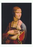 Leonardo da Vinci; Dame mit Hermelin (Bildnis der Cecilia Gallerani) , um 1480