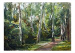 Liebermann Max; Die Birkenallee im Wannseegarten nach Südwesten , 1924