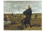 Liebermann Max; Die Netzflickerinnen , 1887-89