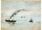 Liebermann Max; Regenstimmung an der Elbe , 1903
