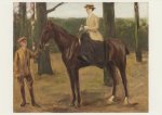 Liebermann Max; Des Künstlers Tochter Käthe zu Pferd , 1913