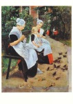Liebermann Max; Amsterdamer Waisenmädchen im Garten , 1885