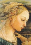 Lippi Filippo; Madonna mit dem Kind und zwei Engeln (Ausschnitt) , um 1465