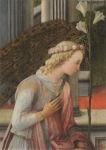 Lippi Filippo; Verkündigung Mariae (Ausschnitt) , ca. 1443/45