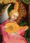Lochner Stephan; Muttergottes in der Rosenlaube (Detail)