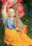 Lochner Stephan; Muttergottes in der Rosenlaube (Detail)