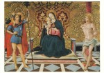 Lorenzo Fiorenzo di; Thronende Madonna mit Kind und den Hll. Christophorus und Sebastian , ca. 1500