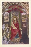 Memling Hans; Thronende Madonna mit Engel