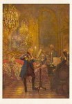 Menzel Adolph von (Friedrich Erdmann); Das Flötenkonzert Friedrichs II. (Ausschnitt)