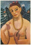 Modersohn-Becker Paula; Selbstbildnis mit Kette