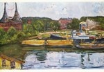 Munch Edvard; Lübecker Hafen mit Holstentor