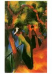Macke August; Sonniger Weg , 1913