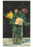 Manet Édouard; Rosen und Tulpen in einer Vase , 1883