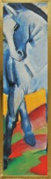 Marc Franz; Blaues Pferd I (Ausschnitt) , 1911