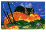 Marc Franz; Zwei Katzen , 1913