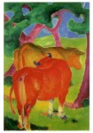 Marc Franz; Kühe unter Bäumen , 1910/11