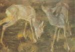 Marc Franz; Rehe in der Dämmerung , 1909