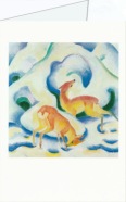 Marc Franz; Rehe im Schnee , 1911