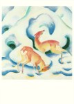 Marc Franz; Rehe im Schnee , 1911