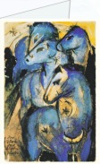 Marc Franz; Der Turm der blauen Pferde , 1913