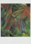 Marc Franz; Waldinneres mit Vogel , 1912