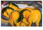 Marc Franz; Die kleinen gelben Pferde , 1912