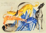 Marc Franz; DIE VIER BEGLEITHUNDE DES PRINZEN JUSSUF (1914)