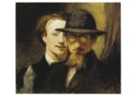 Marées Hans von; Doppelbildnis Marées / Lenbach , 1863