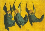 Meister des Hausbuches; Drei schwebende Engel