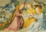 Master of Notnamen; Tree Angels - Detail of Altar-Retabel von den Sieben Freuden von der Jungfrau