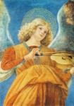 Melozzo da Forli; Viola spielender Engel , ca.1480