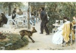 Menzel Adolph von (Friedrich Erdmann); Gartenwirtschaft "Moritzhof" , 1864
