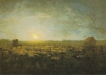 Millet Jean-François; Schafherde im Mondschein , ca. 1872