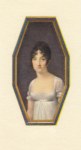 Miniaturen; Jean-Baptiste Isabey / Portrait einer Dame