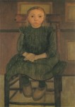 Modersohn-Becker Paula; Worpsweder Bauernkind auf Stuhl , 1905