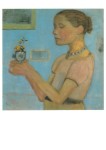 Modersohn-Becker Paula; Junges Mädchen mit gelben Blumen , 1902