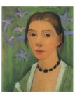 Modersohn-Becker Paula; Selbstbildnis vor grünem Hintergrund , 195/06