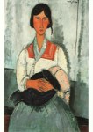 Modigliani Amedeo; Zigeunerin mit Kleinkind , 1919