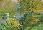 Monet Claude; Das Atelierboot des Künstlers , 1876