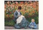 Monet Claude; Camille Monet mit einem Kind im Garten , 1875