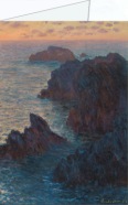 Monet Claude; Felsvorsprünge bei Port-Goulphar , 1886